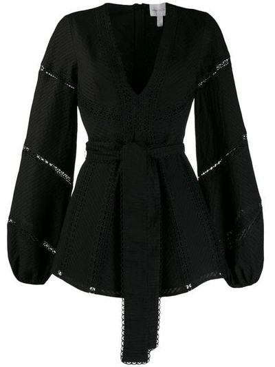 Alice Mccall Wide Sleeved Mini Dress - 黑色 In Black