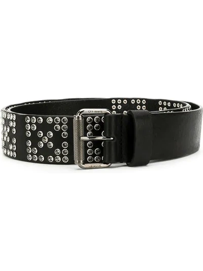 Off-white Studded Leather Belt In Black