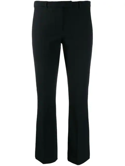 Max Mara 's  Cropped Flared Trousers - 黑色 In Blue
