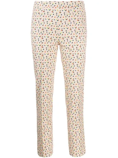 Akris Punto Patterned Trousers In Neutrals
