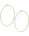 ESSENTIALS AND NOW THIS LARGE WIRE EXTRA LARGE HOOP IN SILVER PLATE EARRINGS