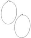Essentials And Now This Large Wire Extra Large Hoop In Silver Plate Earrings In Silver