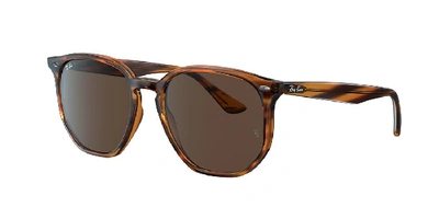 Ray Ban Ray-ban Rb4306 Striped Red Havana Sunglasses In Brown
