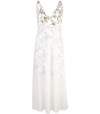 OFF-WHITE Layered Floral Chiffon Slip Dress