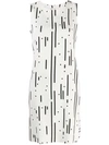 AKRIS PUNTO AKRIS PUNTO PATTERNED SHIFT DRESS - 白色