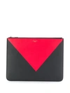 GIVENCHY GIVENCHY COLOUR-BLOCK POUCH - 黑色