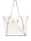 TOD'S TOD'S DOUBLE T SHOPPING BAG - WHITE