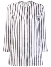 MAX MARA 'S MAX MARA STRIPED TUNIC SHIRT - WHITE