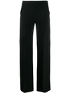 MAX MARA MAX MARA FLARED TROUSERS - BLACK