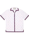 GUCCI SYMBOLS FIL COUPÉ BOWLING SHIRT