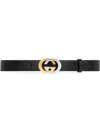 GUCCI BELT WITH INTERLOCKING G BUCKLE