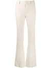CHLOÉ TEXTURED FLARED TROUSERS