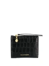 ALEXANDER MCQUEEN CROCODILE EMBOSSED BI-FOLD WALLET