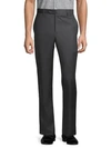 Saks Fifth Avenue Buttoned Wool Pants In Charcoal