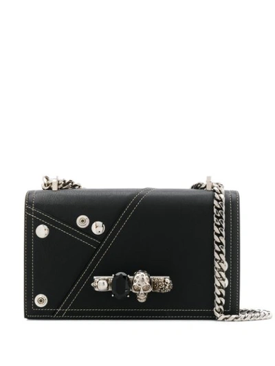 Alexander Mcqueen Jewelled Satchel - 黑色 In Black