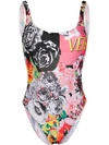 VERSACE FLORAL PRINT SWIMSUIT