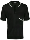 DSQUARED2 CONTRAST STRIPE POLO SHIRT