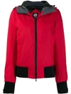 Canada Goose Fitted Puffer Jacket In Red