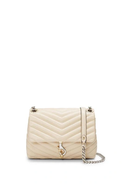 Rebecca Minkoff Edie Quilted Leather Crossbody Bag - Beige In Clay