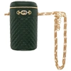GUCCI GUCCI GREEN QUILTED LEATHER BELT BAG