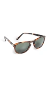 Persol Caffe Classic Sunglasses In Caffe/green Polar