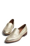 Madewell The Frances Loafer In Light Gold Metallic