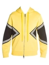 NEIL BARRETT Modernist Varsity Sleeve Hoodie