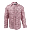 LORDS OF HARLECH Nigel Linen Shirt In Ashton Floral Pink