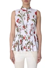 ALEXANDER MCQUEEN ALEXANDER MCQUEEN POPPY PRINT BLOUSE