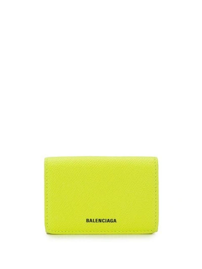 Balenciaga Ville Mini Wallet - 黄色 In Yellow