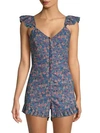 LOVESHACKFANCY Lucy Foral Romper