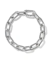 David Yurman Sterling Silver Dy Madison Small 8.5mm Bracelet In Ss