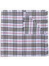 BURBERRY BURBERRY CHECK PRINT SCARF - 蓝色