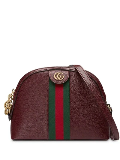 Gucci Bordeaux Red Ophidia Small Shoulder Bag