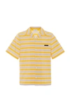 PRADA STRIPED COTTON-POPLIN SHIRT,672601