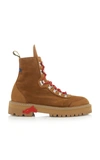 OFF-WHITE SUEDE HIKING BOOTS,714703