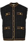 GUCCI Oversized button-embellished tweed waistcoat