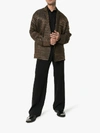 Haider Ackermann Cara Checked Double-breasted Linen And Silk-blend Jacket In Brown+binding Black