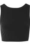 NIKE TECH PACK CROPPED PERFORATED DRI-FIT STRETCH TOP