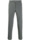 PRADA PRADA SLIM TAILORED TROUSERS - GREY