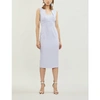 ROLAND MOURET COLEBY FITTED CREPE DRESS