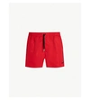 Dsquared2 Red Icon Swim Shorts In Technical Fabric In Red