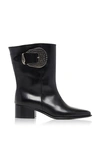 LOEWE WESTERN LEATHER ANKLE BOOTS,718958