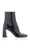 PRADA WOMEN'S PATENT-LEATHER ANKLE BOOT,730477
