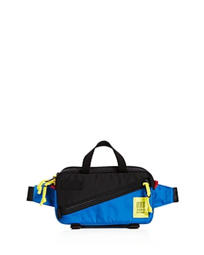 Topo Designs Mini Quick Pack Belt Bag In Blue/black