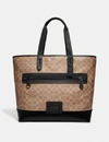 COACH COACH ACADEMY TOTE IN SIGNATURE CANVAS - MEN'S,73665 JIKHA