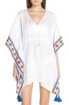 TORY BURCH EMBROIDERED COVER-UP CAFTAN,57961