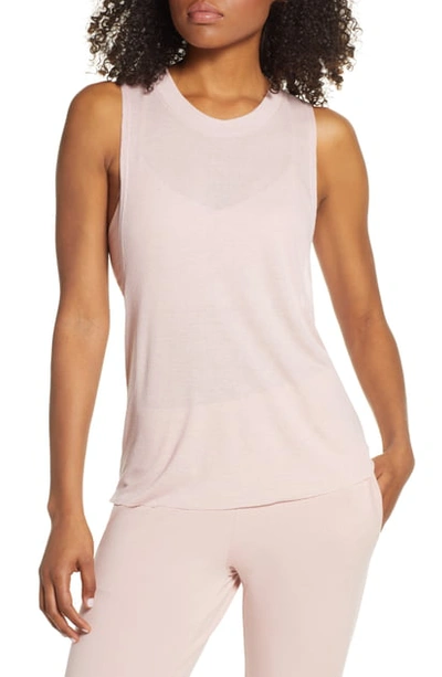 Alo Yoga Heat Wave Tank In Pale Mauve