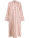 ANTONELLI ANTONELLI STRIPED KAFTAN - 大地色