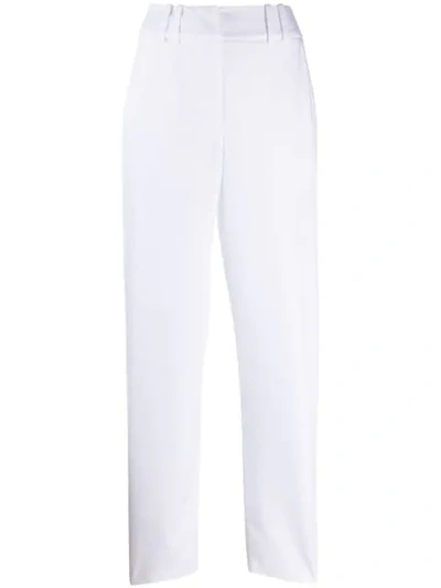 Balmain Wide Leg Trousers In White